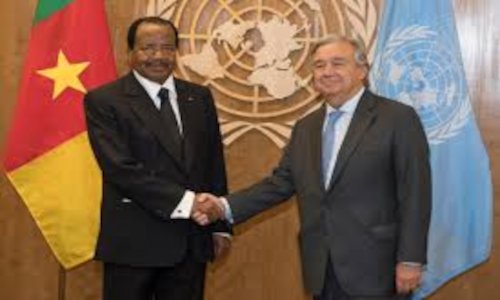 Paul Biya et Antonio Guterres