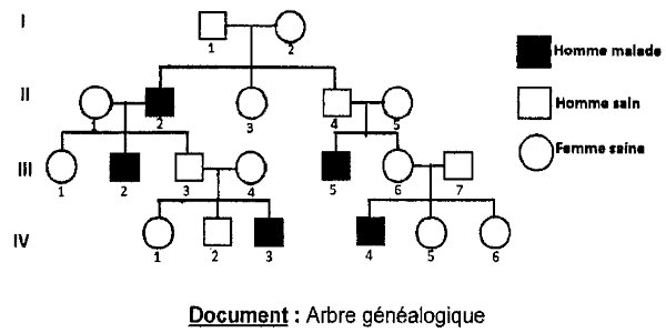 arbre genealogique affection rare