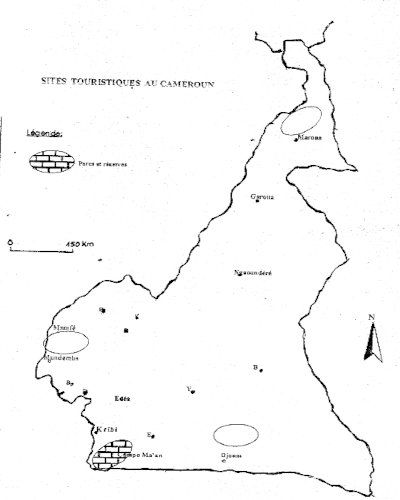 localisation parc touristique camerouns 
