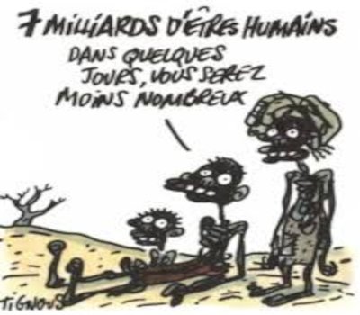 humains sur terre caricature